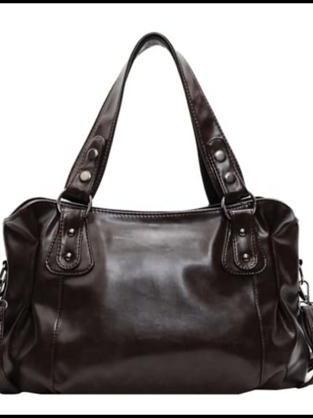 Vintage Faux Leather Hobo Shoulder Bag Large Capacity Crossbody Tote